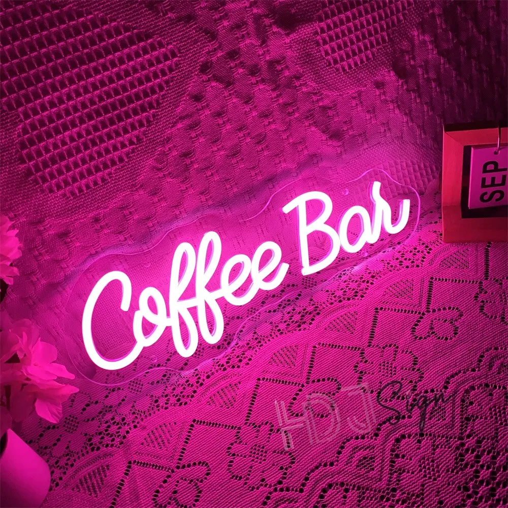 Imagem -02 - Led Neon Sign Light para Restaurante e Café Neon Light Art Wall Decor Loja Casa Pub Decoração do Quarto Neon Night Lights Usb