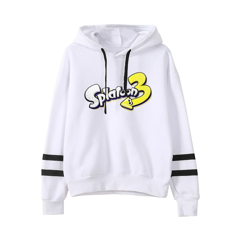 Splatoon 3 Game Unisex Pocketless Parallel Bars Sleeve Sweatshirts Women Men Hoodie Harajuku Streetwear Fashion Clothes