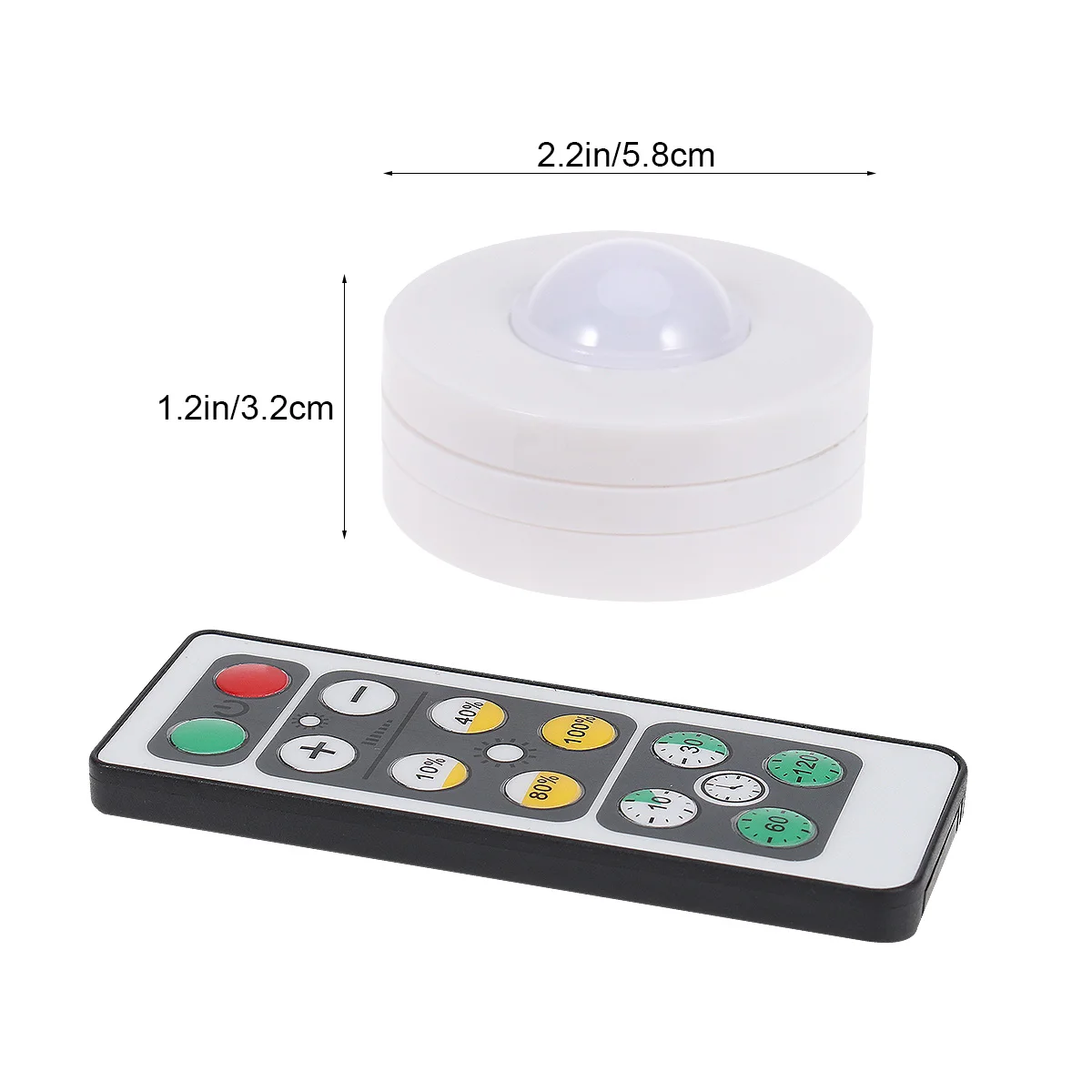 4 Pcs Cupboard Wireless Remote Control Night Light Cabinet Lights under Counter LED