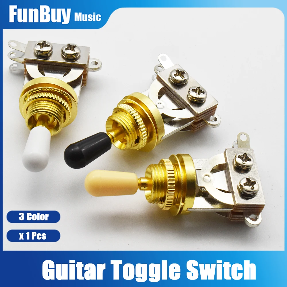 1Pcs 3 Way Guitar Pickup Switch Pickup Toggle Selector for LP ST FD Electric Guitar Guitar Accessories Gold