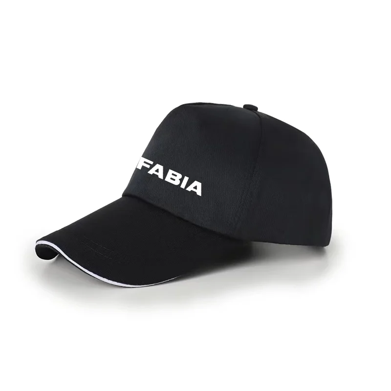 Unisex Cap Casual Plain Baseball Cap Adjustable Snapback Hats For SKODA FABIA Car Accessories