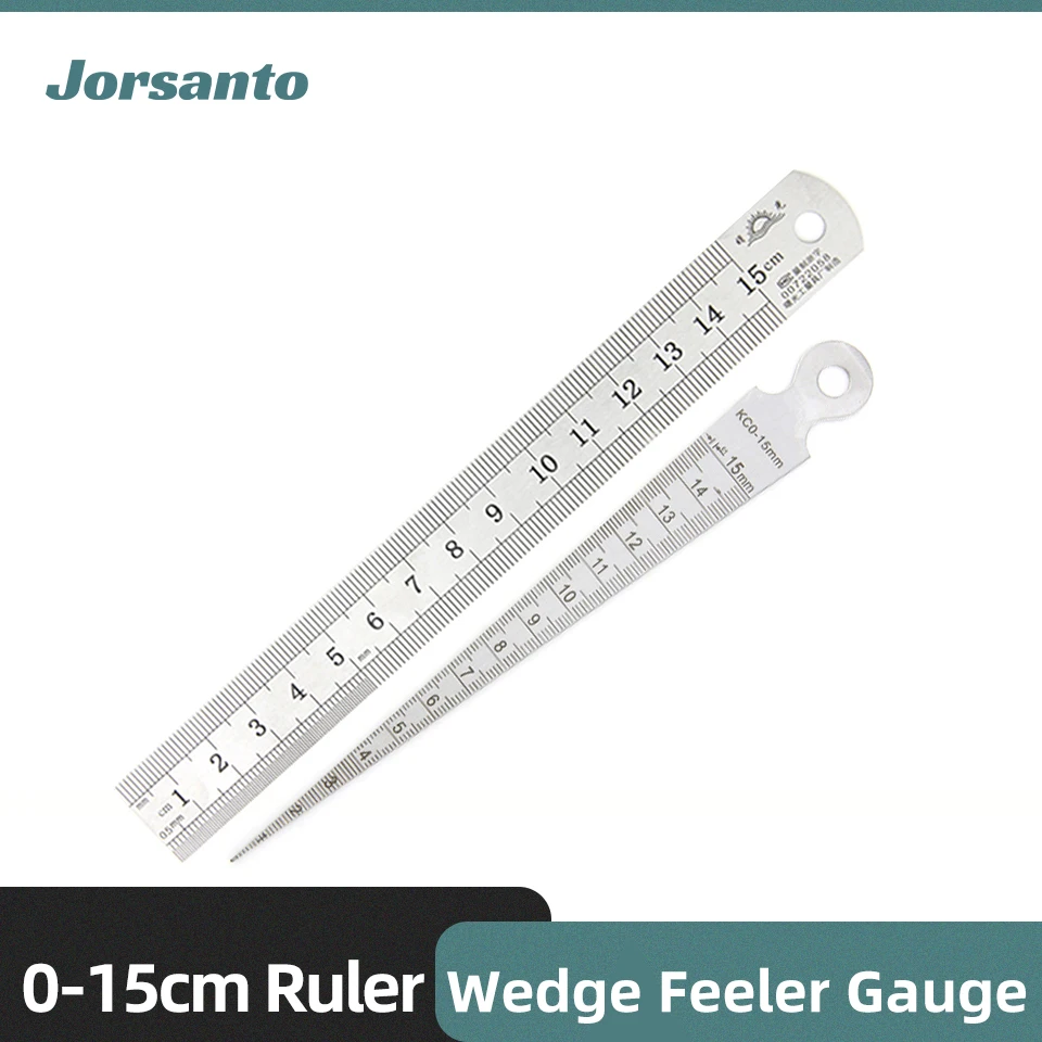 Medidores de espesores de cuña de 1-15mm para medición, regla de liquidación, regla de espacio, medidor de relleno, sondas de medición, medidor de espesor, regla de acero