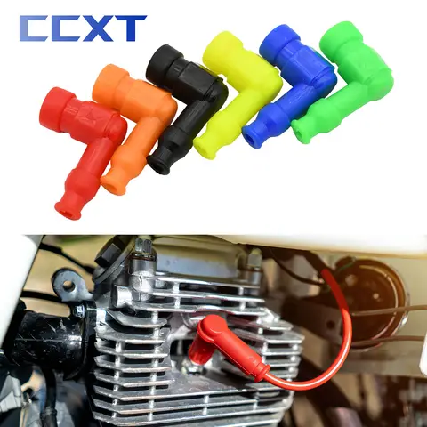 Tampa de vela de ignição de borracha modificada universal para motocicleta atv scooter dirt bike para honda yamaha ktm kawasaki suzuki peças