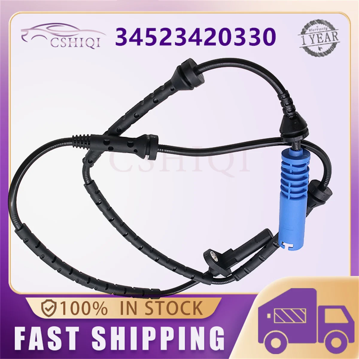 

34523420330 Front Left/Right ABS Wheel Speed Sensor For BMW X3 E83 2004-2010 L6 2.5L 3.0L 34523405906 ALS460 Cars Accessories