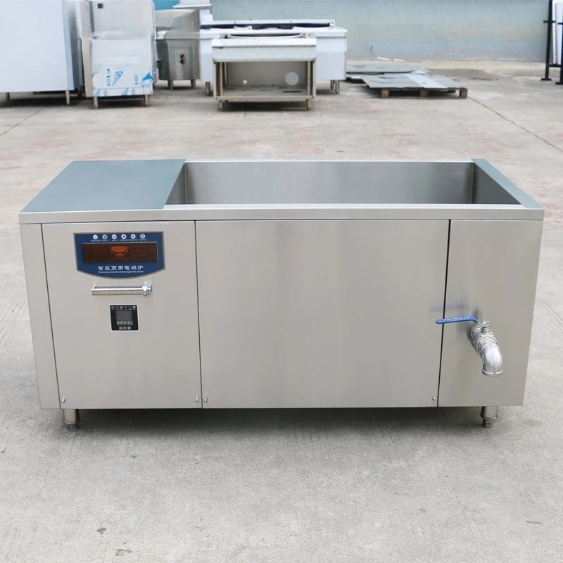 Large-scale braised cooking equipment in a prefabricated vegetable factory, Fangning commercial induction cooker