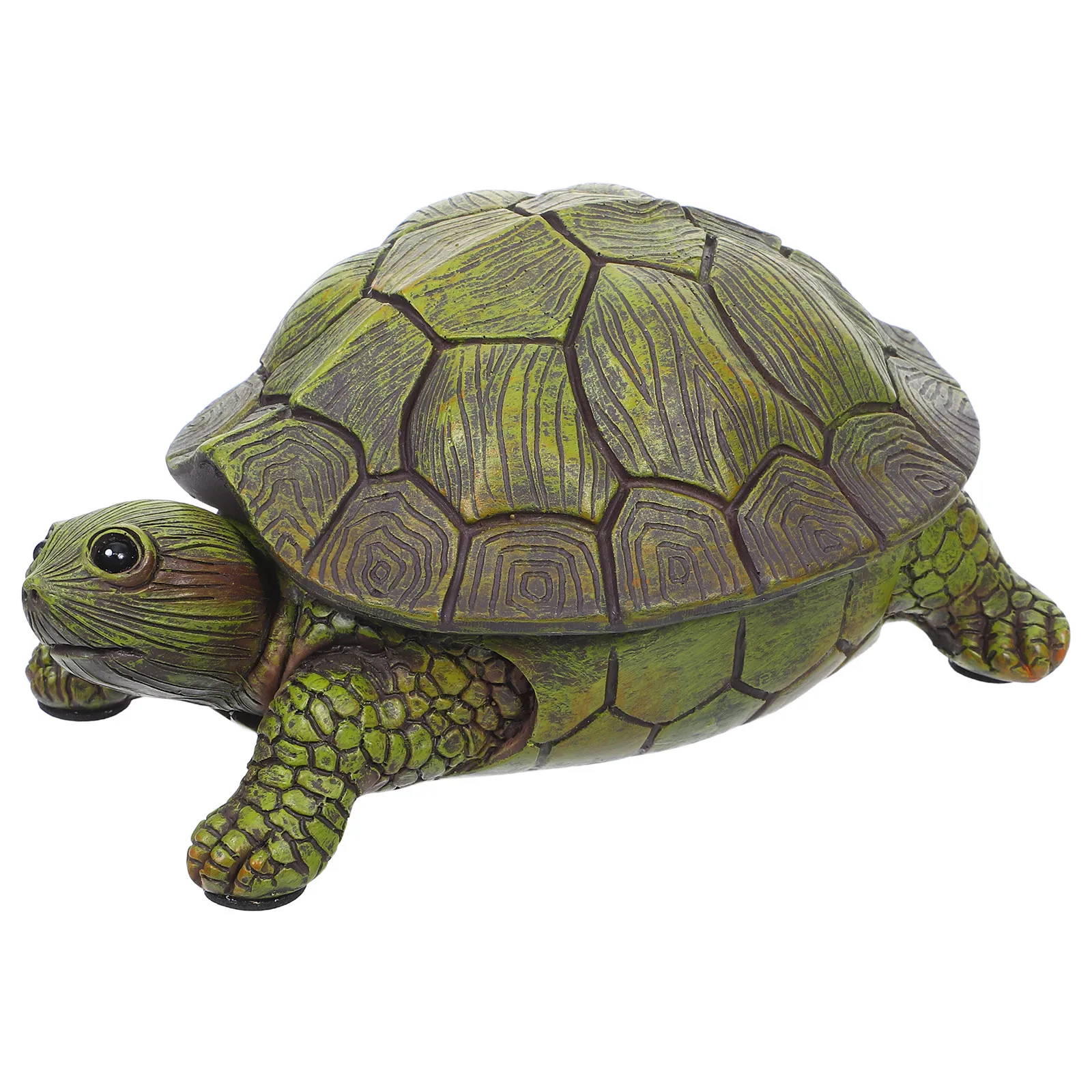 Turtle Key Hider Realistic Garden Decoration Fake Rock Statue Outdoor Key Box Hidden Storage Trinket Holder Security Case
