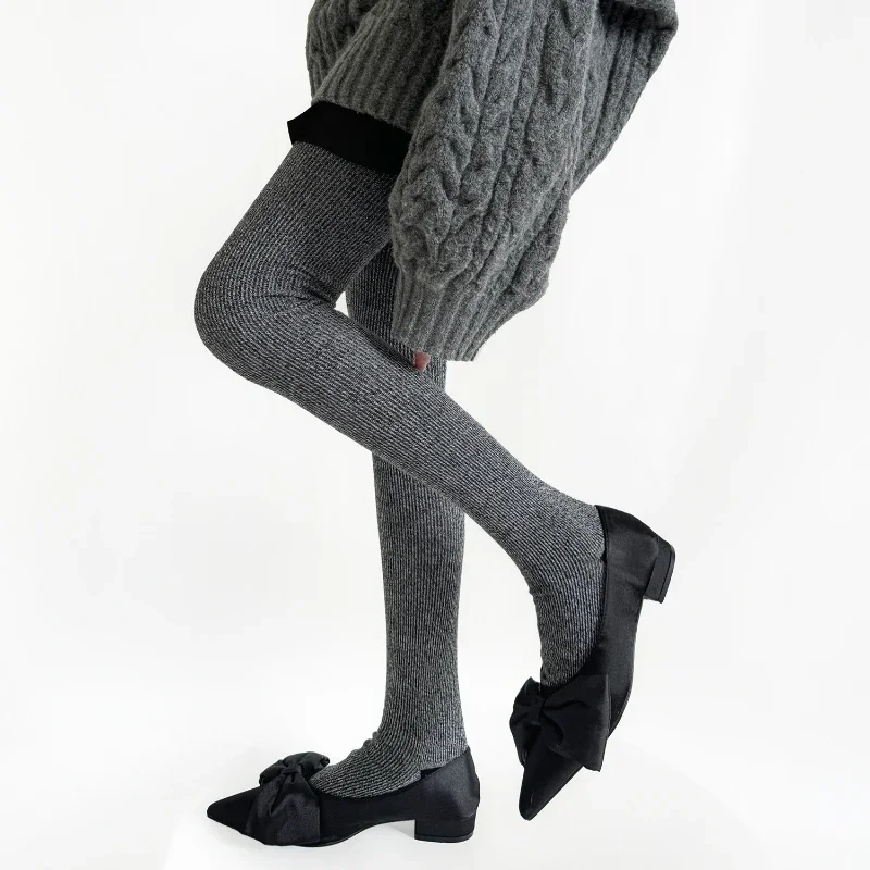 Autumn and Winter Women Tights Wool Cashmere Warm Thigh High Stockings Pantyhose Sexy Lingerie Hosiery Tights Pantyhose Leggings