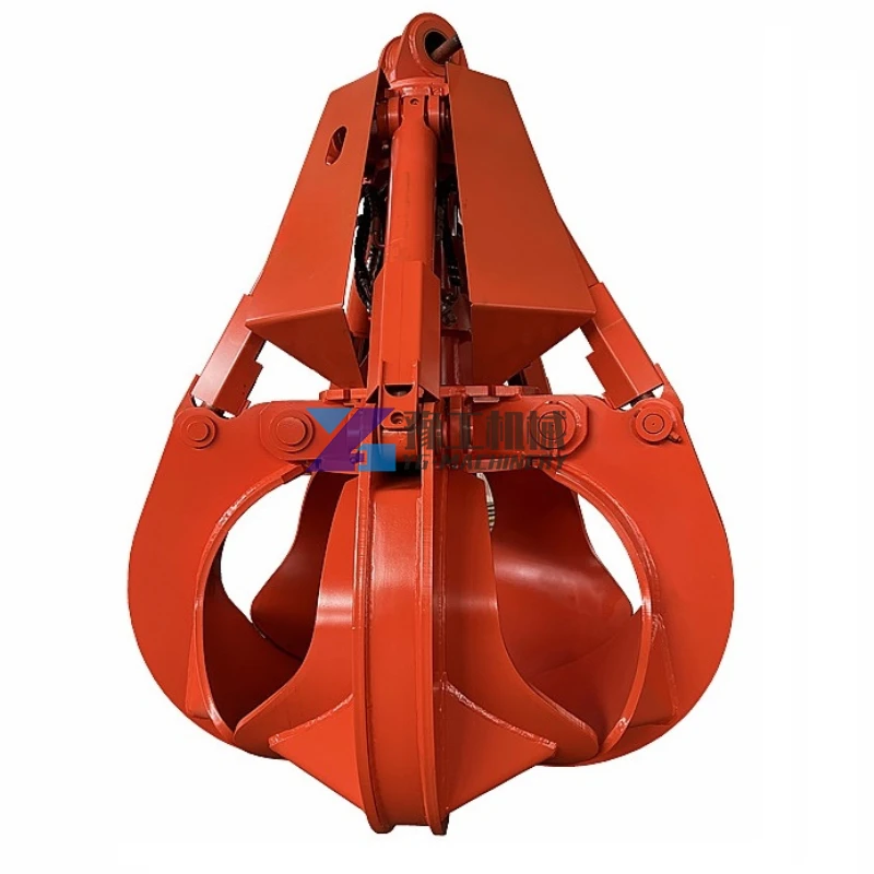 Yugong Hydraulic Scrap Metal Grapple Attachment Orange Peel Grab Bucket Grabber for Excavators Cranes 20 ton to 30 ton