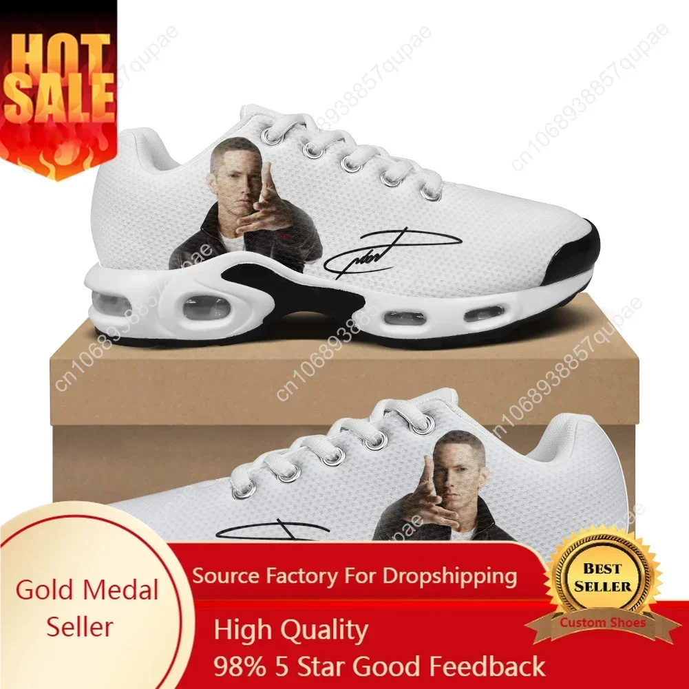 

Eminem Air Cushion Sneakers Rock Singer Mens Womens Teenager Lightweight Sports Shoes High Quality Custom Leisure Mesh Sneaker