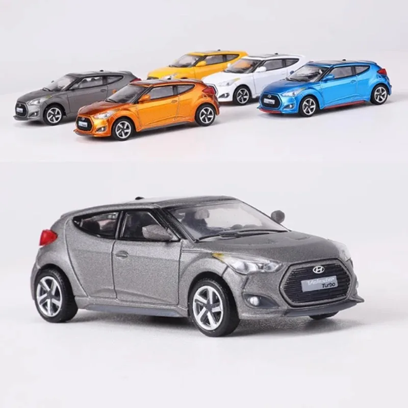 

SHADOW 1:64 Scale Veloster Turbo Alloy Simulation Metal Car Model Static Collection Decorated Holiday Gifts Toys Souvenir Gift