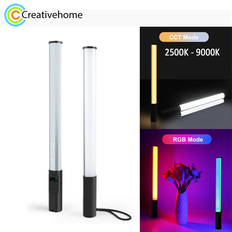 

PULUZ 46 см ручной полноцветный RGB-подсветка 2500K-9000K CCT High-CRI фотографическое освещение с батареей емкостью 2600 мАч