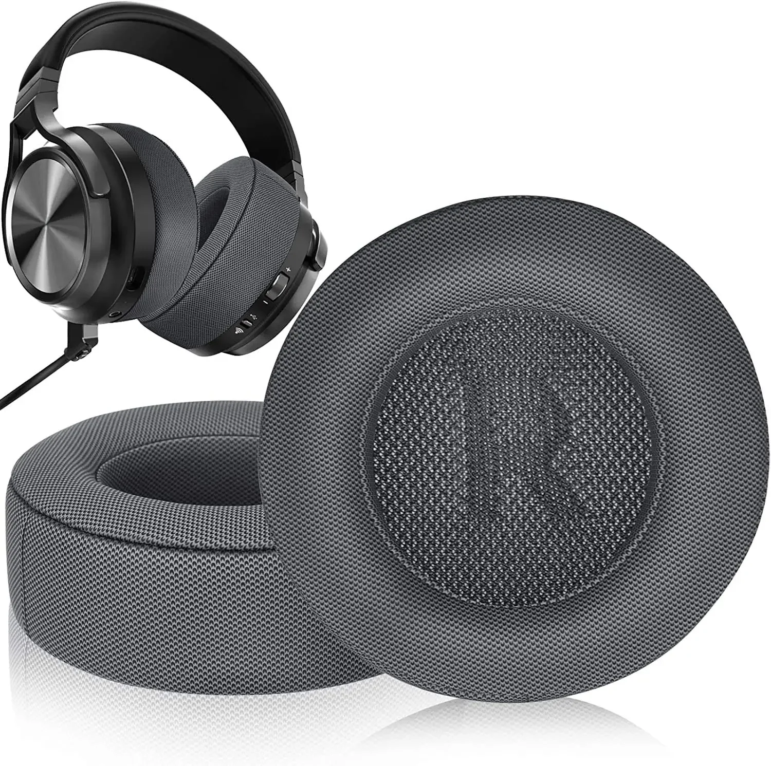 แผ่นรองหูฟังสําหรับ CORSAIR VIRTUOSO RGB SE เปลี่ยนแผ่นรองหูฟังหนัง Cooling Gel Earmuff หน่วยความจําครอบคลุมฟองน้ํานุ่ม