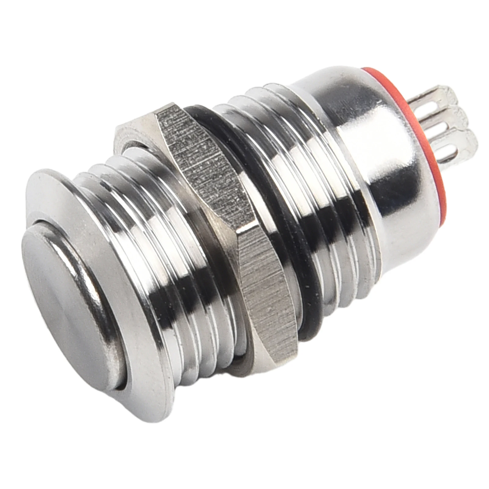 12mm Metal Push Button Switch 12V 0.1A Waterproof Self-locking Push Button 1NO1NC Home Electrical Equipment Accessories