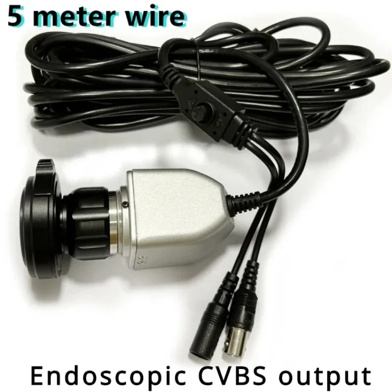 Nova câmera endoscópica ccd para inspeção ent com acoplador f22mm conectar ao monitorar câmera endoscópica de ouvido digital mini ent