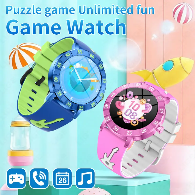 

Kids Smart Watch 2026 New Games Smartwatch Child HD Touch Round Screen Music Boy Girl Children Learning Sport Monitor Smartwatch
