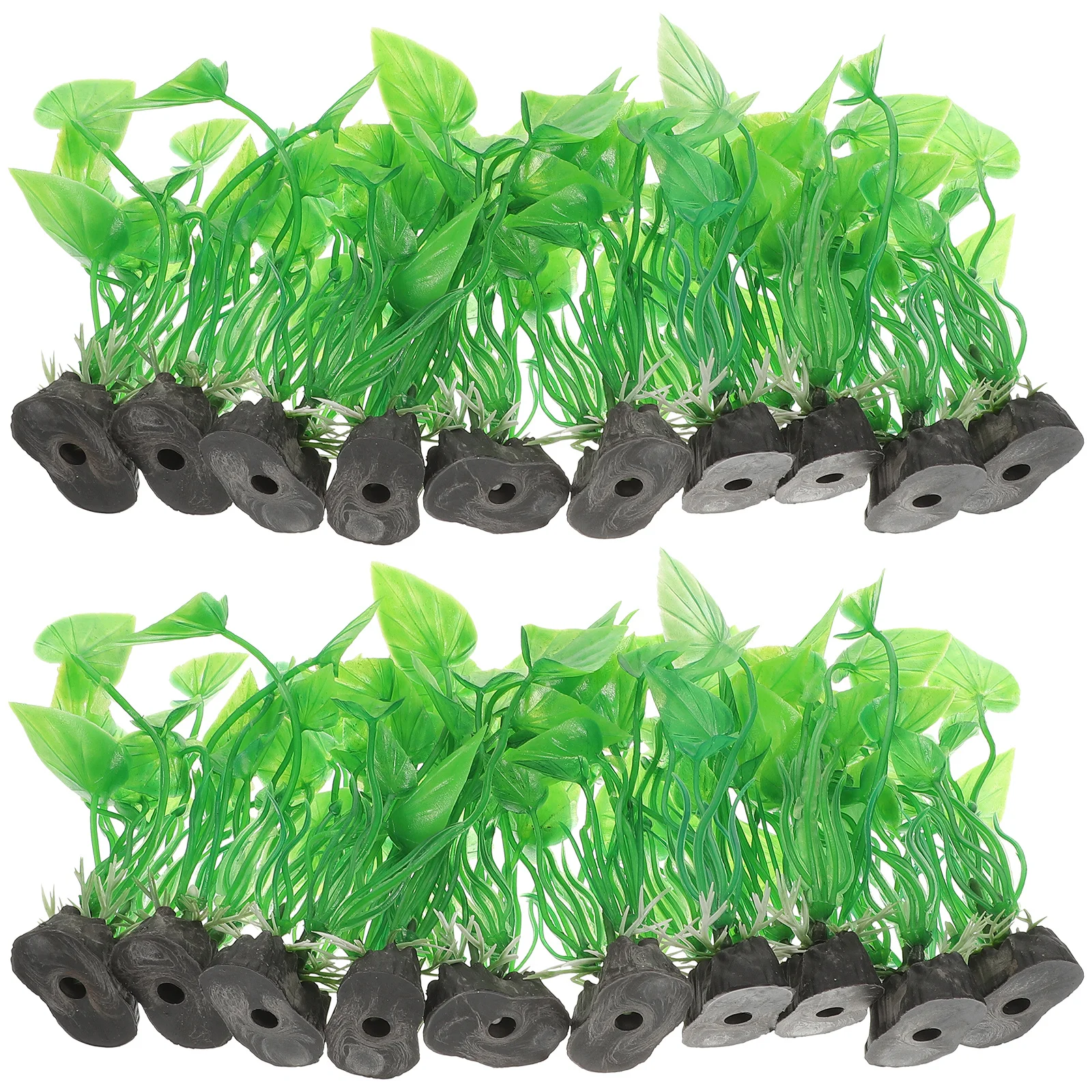 

20Pcs Fake Plant for Aquarium Fish Tank Plants Decorative Faux Water Grass Wear Resistant Artificial Plants for Betta Fish Tank