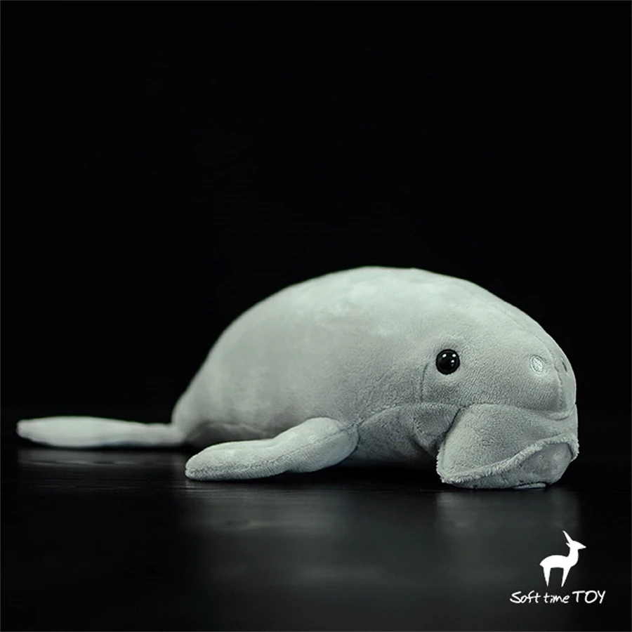 Manatee High Fidelity Anime Cute Dugong Plushie Sea Cow Plush Toys Lifelike Animals Simulation Stuffed Doll Kawai Toy Gifts Kids