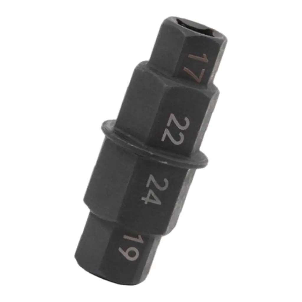 Motorcycles Hex Axle Tool 17/19/22/24mm Hex Allen Axle Spindle Tool Hex Bit Socket Wrench Durable Multifunction Professional
