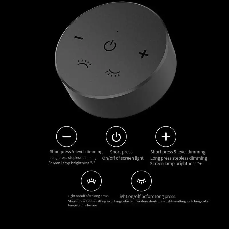 Беспроводной пульт дистанционного управления, экран с подвеской, планшетом, асимметричным освещением, бесконечным затемнением, компьютерный монитор, металлическая подсветка