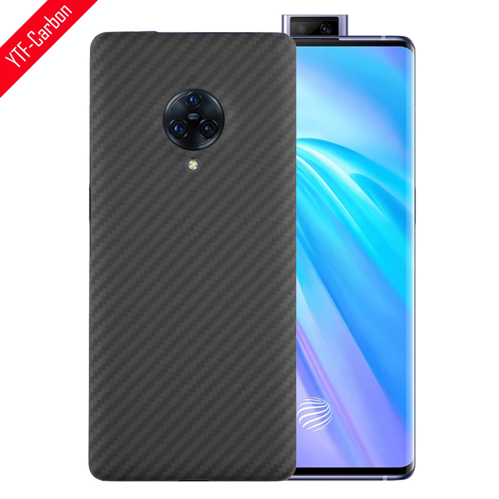 YTF-carbon real carbon fiber phone case for vivo NEX 3 aramid Fiber Protective shell NEX 3S Ultra-thin ultra-light cover