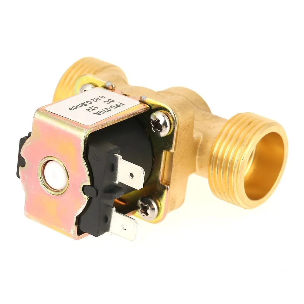 Electric Solenoid G3/4 Brass Electric Solenoid Valve for Water 12V Dc Normally Closed