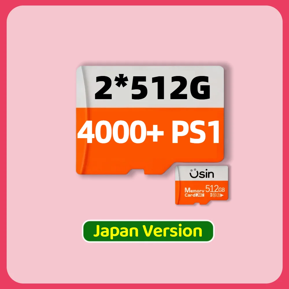 SD Game Card voor Trimui Smart Pro S, ideaal voor retro games, PSP, PS1 ROM's, draagbare handheld console, geheugen SD 512GB 256GB