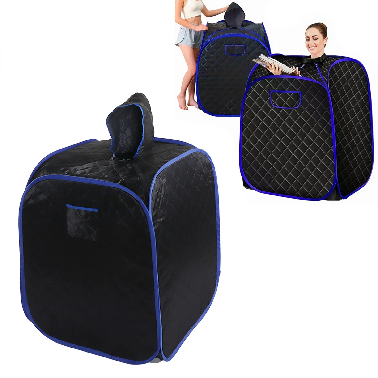

Portable Steam Sauna Tent Full Size Personal Steam Sauna Personal Home Spa with Remote Control