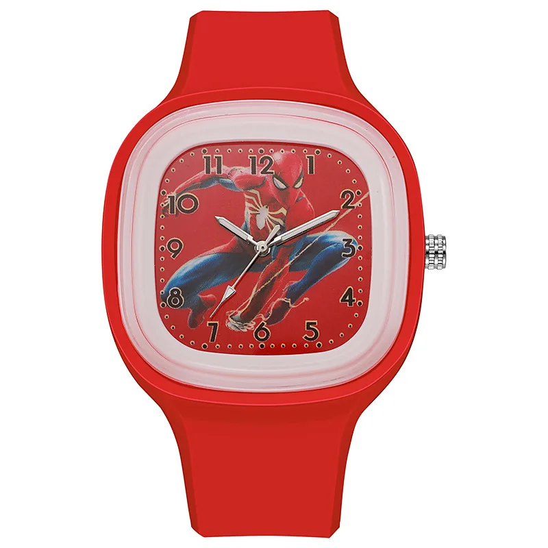 Disney Marvel Children Watch Kids Watches Silicone Wrist Strap Sports Spider Man Children Quartz Wristwatch Girls Toys