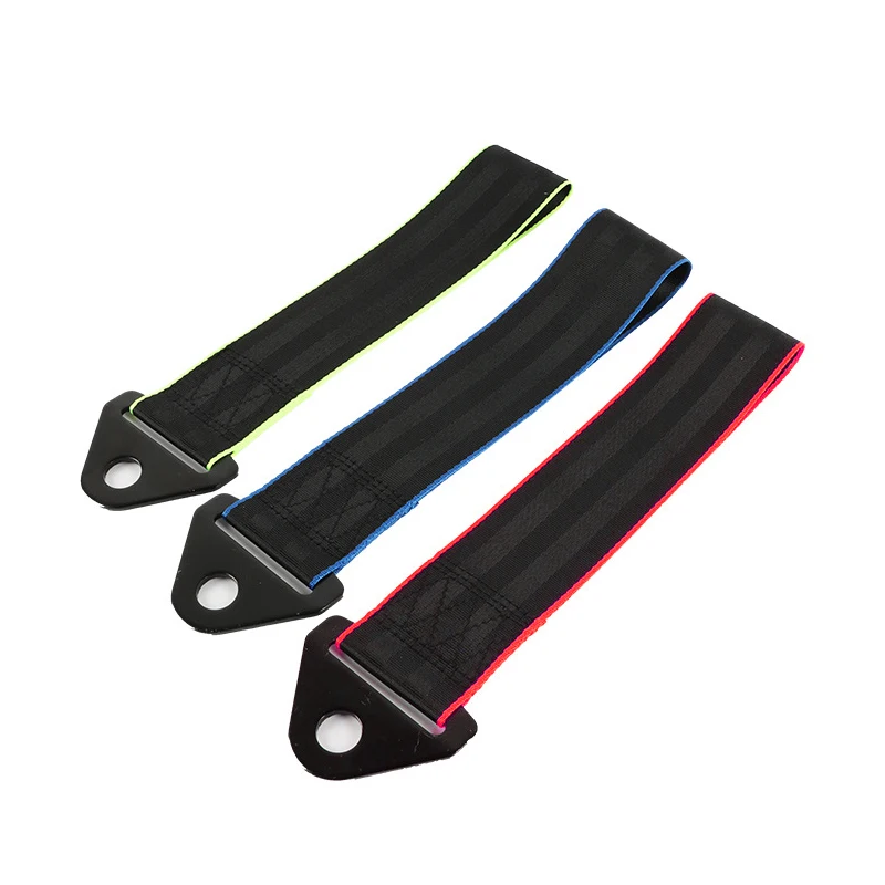 Nylon Car Trailer Tape 28cm(11.02in) Car Tow Rope 3 Colors Car Exterior Trim Tape Car Trim Tape Nylon+Steel Sheet