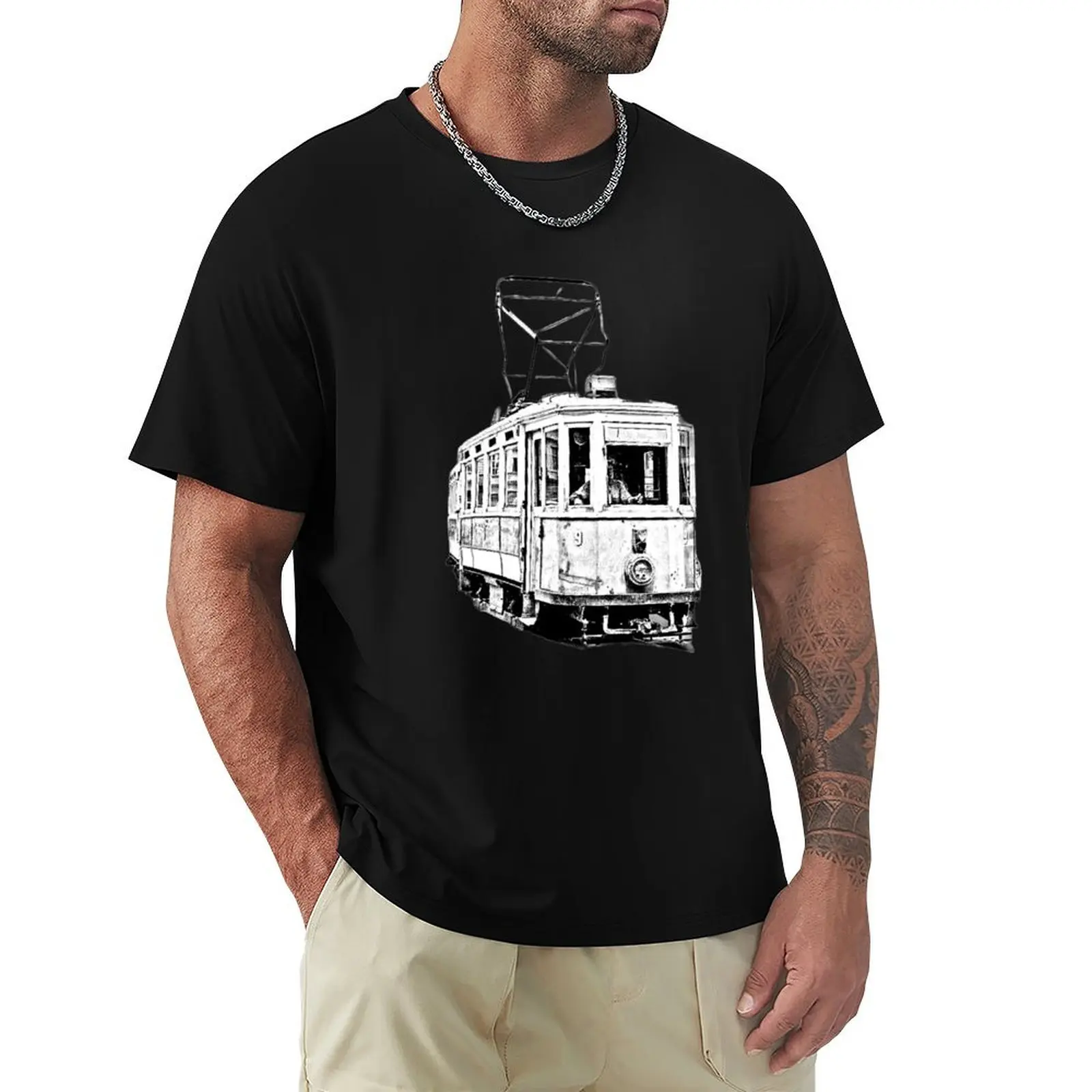 Tram Tram Train Electrico T-Shirt Casual Daily Wear Short Sleeve Top