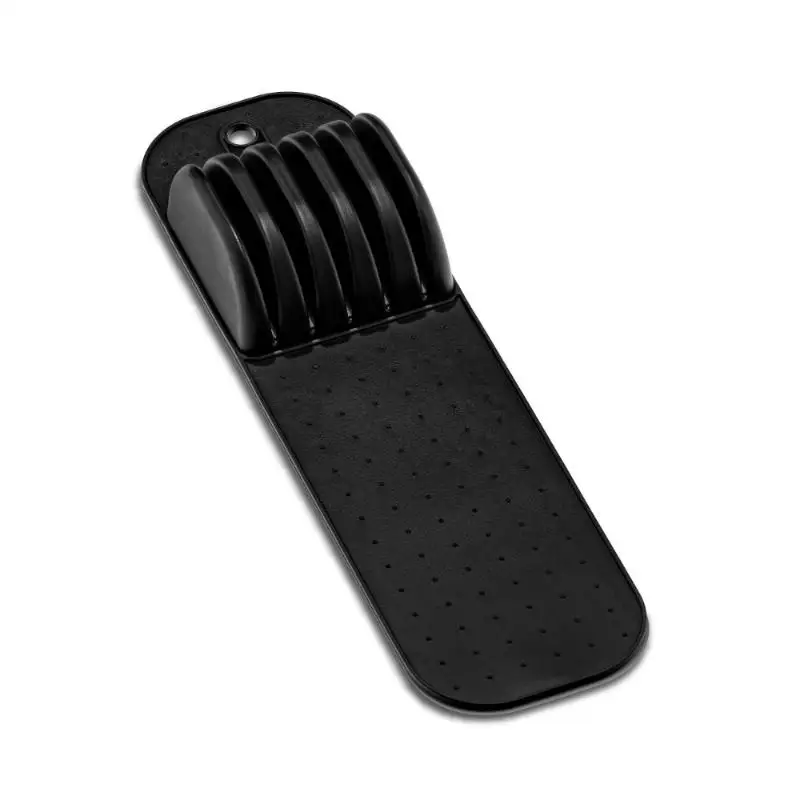 Home Tools Premium Knifes Holder Organization Soft-Grip 5/11 Slots Large Knife Mat Non-Slip Kitchen Drawer Knifes Organization