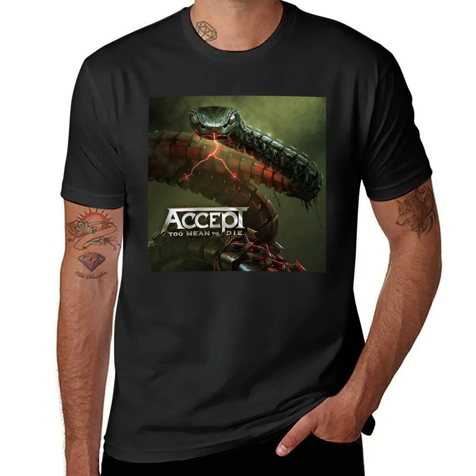 

accept band T-Shirt gifts for boyfriend vintage graphic tee cotton man t-shirts mens fashion