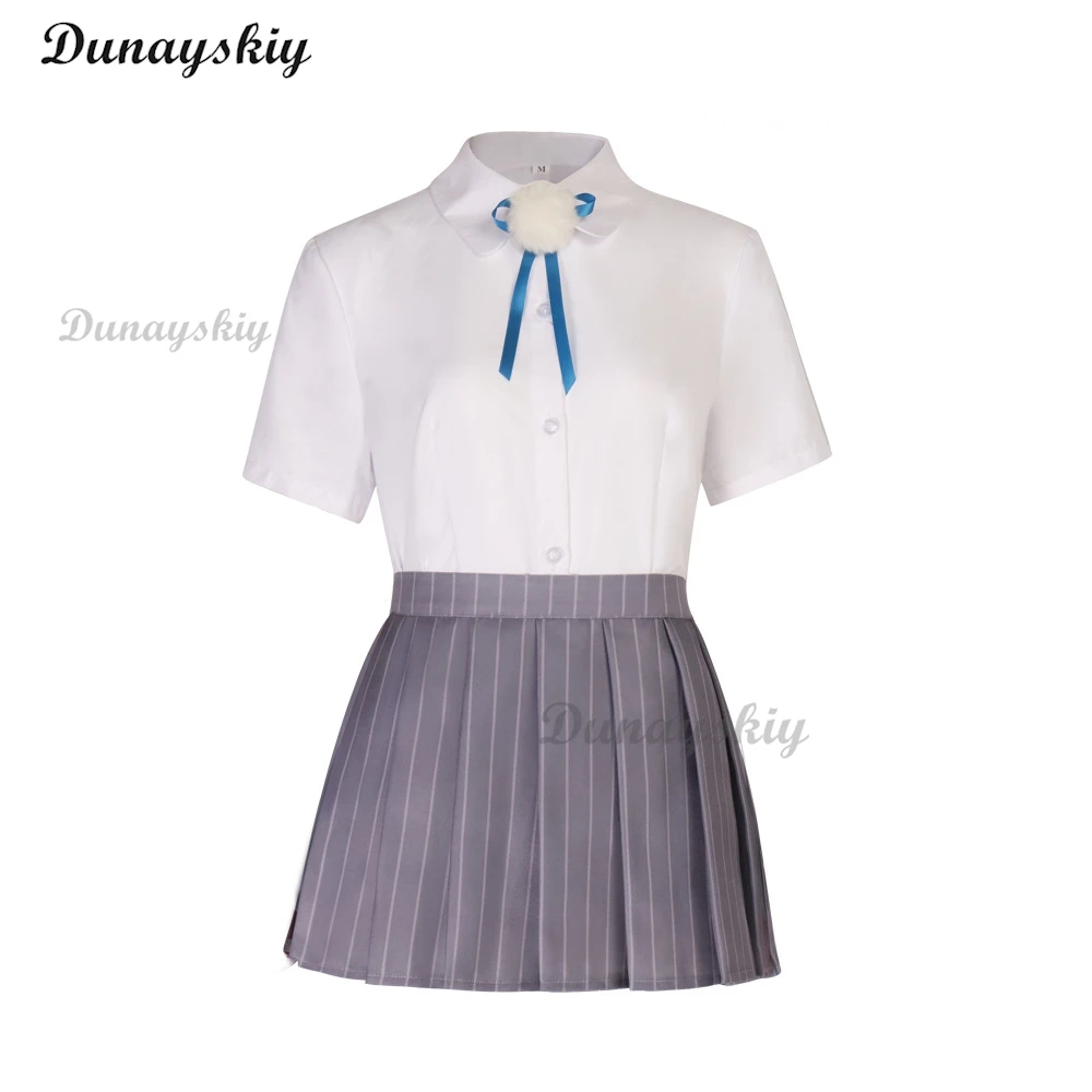 VTuber hololive Shigure Ui JK موحدة تأثيري حلي المرأة فستان لطيف قبعة أغطية الرأس هالوين كرنفال البدلة يتوهم أنيمي وتتسابق