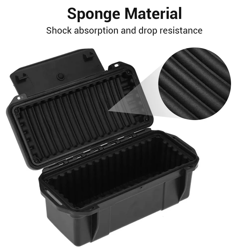 Tactical ammunition box Plastic waterproof shockproof ammunition accessory and tool box Military storage protection equipment