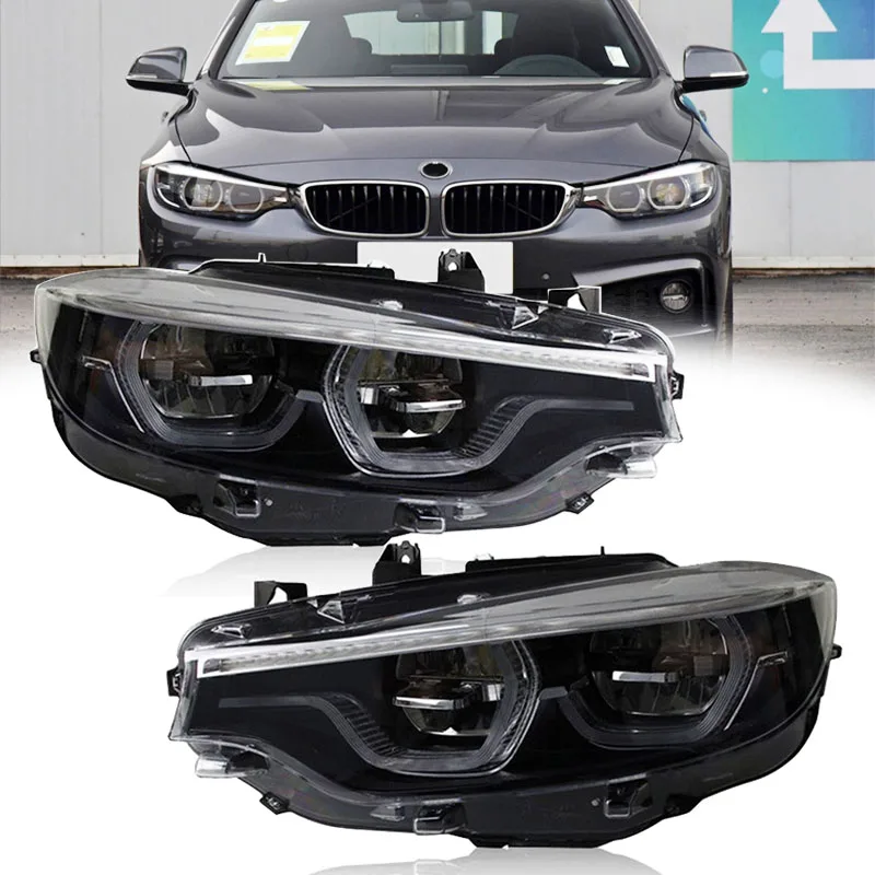 Car Front Lights For BMW F32 F36 F82 4 Series 2013-2020 LED Headlight Assembly 420i 428i 435i 440i M4 Upgrade Laser Accessories