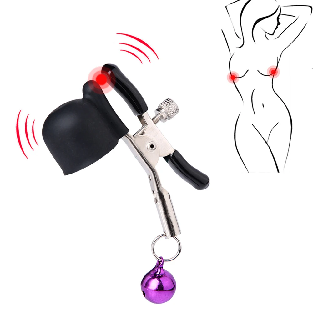 

Sex Toys Nipple Boobs Stimulation Vibrators Women Nipple Clamps Breast Vibrating Clip with Slave Fetish 18+ NEW