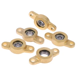 1Pc Bearing Steel +Brass 5/6/7/8/10MM Caliber Zinc Alloy Bearing KFL05 KFL06 KFL07 KFL08 KFL10 Flange Bearing With Pillow Block