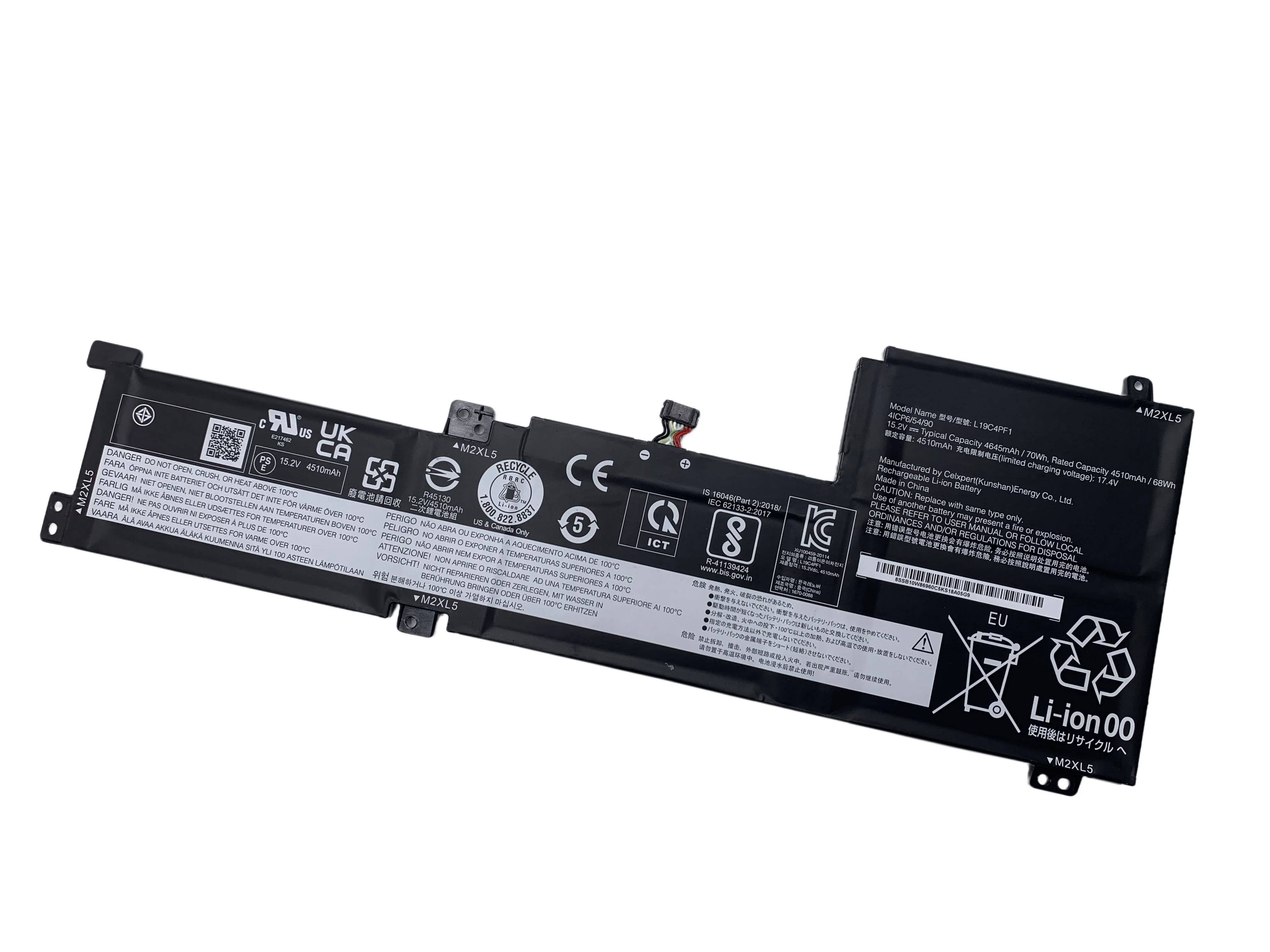 L19C4PF1 L19L4PF1 L19M4PF1 Laptop Battery For Lenovo IdeaPad 5-15IIL05 5-15ARE05 Series 5B10W86948 5B10W86940 L19M3PF6 L19L3PF2