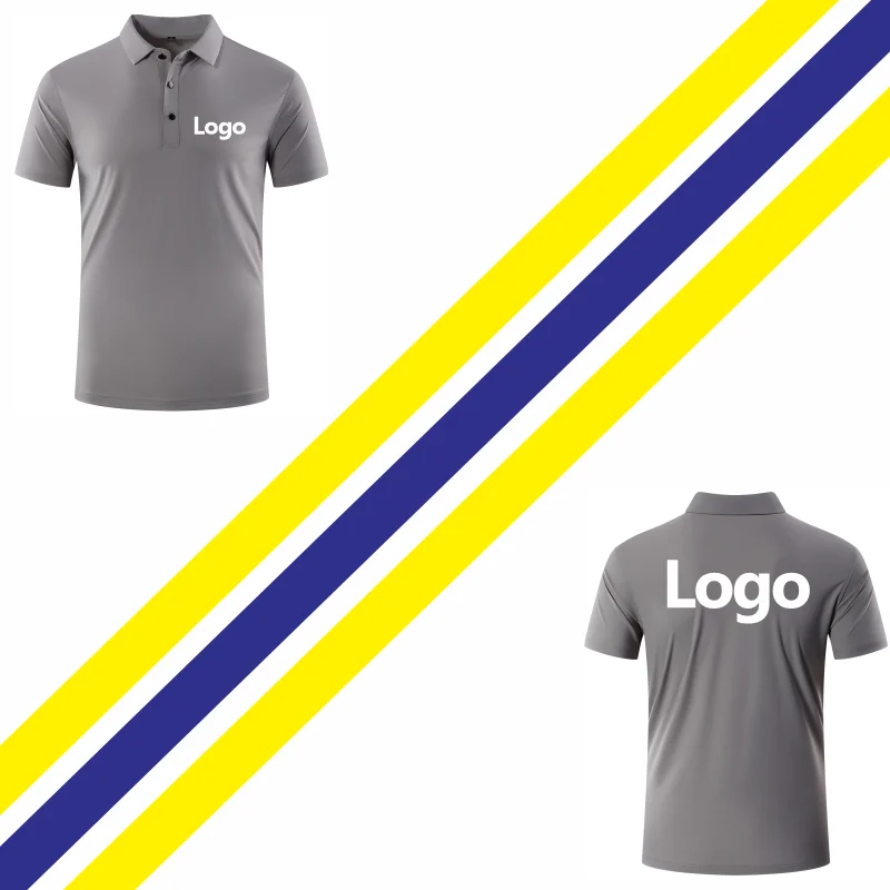 Elike alta-qualidade rápido seco camisa polo impressão logotipo personalizado design pessoal topos bordado verão puro 8 cores clo