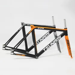 TSUNAMI SNM300 Fixed Gear Bike Frameset, 700C Aluminum Frame, Racing Track Fixie, Single Speed Bicycle Parts, High Quality