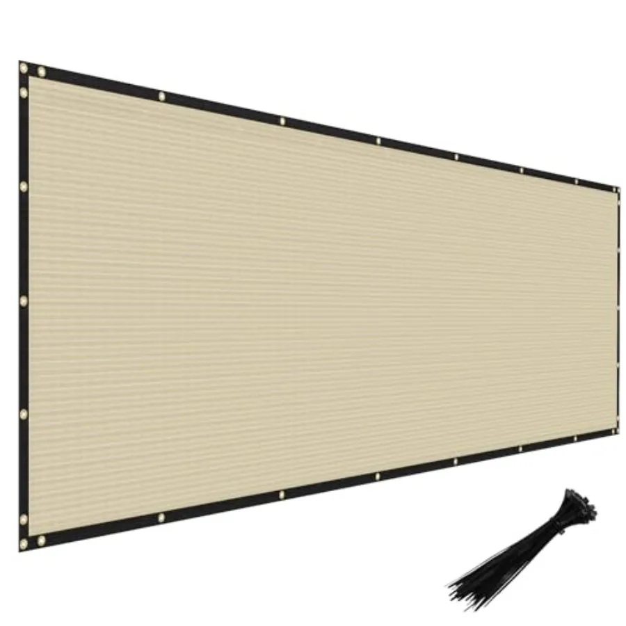 

Экран для конфиденциальности, сверхмощная сетчатая сетка для ограждения ветрового стекла с латунными втулками для наружной стены, сада, двора