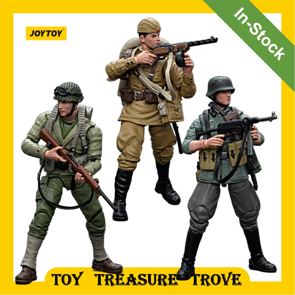 [W magazynie] JOYTOY 1/18 figurki II wojna światowa armia amerykańska piechota radziecka Wehrmacht wojskowy zabawkowy model