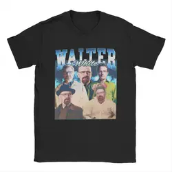 Men's Walter White 90s Rap Style T Shirts Breaking Bad Cotton Clothes Funny Short Sleeve Round Neck Tee Shirt Plus Size T-Shirt