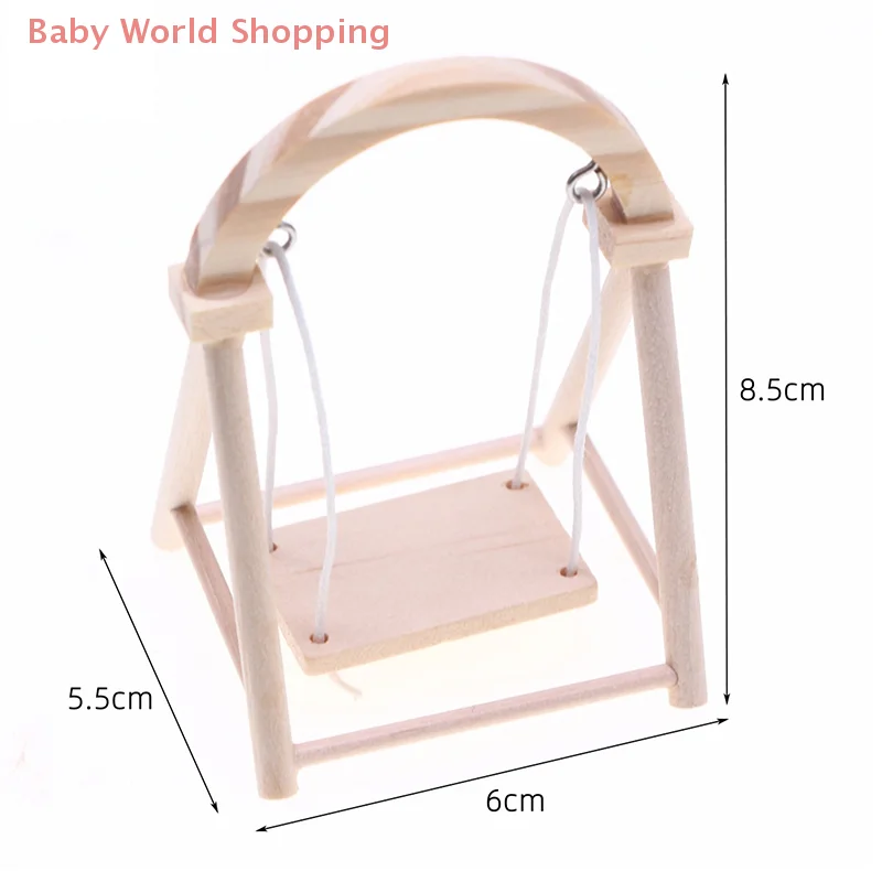 1:12 دمية مصغرة محاكاة سوينغ حديقة ديكور لعبة بيت الدمية الملحقات