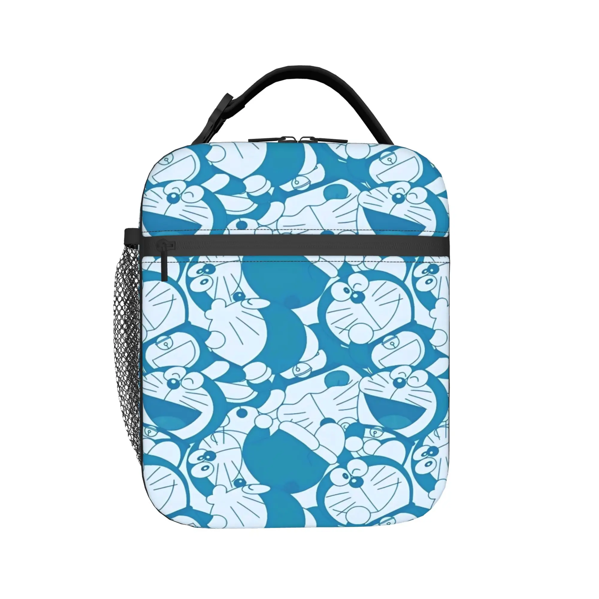 

doraemons blue cats cat Insulated Lunch Bags for Men Women Storage Food Box Portable Cooler Thermal Bento Box For Picnic