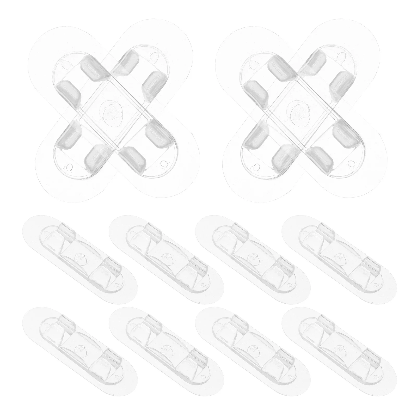 

30 Pcs Cables Management Holders Clip Wire Clips Wall Clear Transparent Adhesive