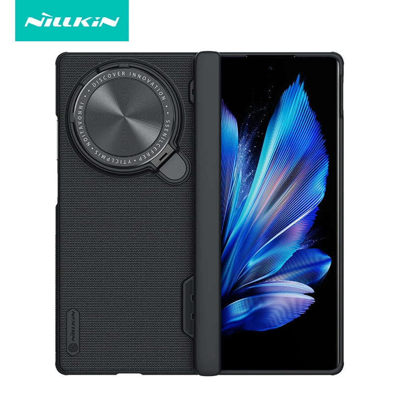 

For VIVO X Fold3 , Fold 3 Pro Case Nillkin Super Frosted Shield Prop Hard PC Matte Camera Lens Protection Stand Cover