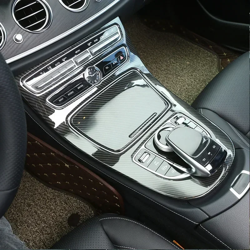 For Mercedes Benz E Class W213 S213 A238 C238 2016-2023 ABS Car Center Console Decorative Panel Cover Trim Car Accessories