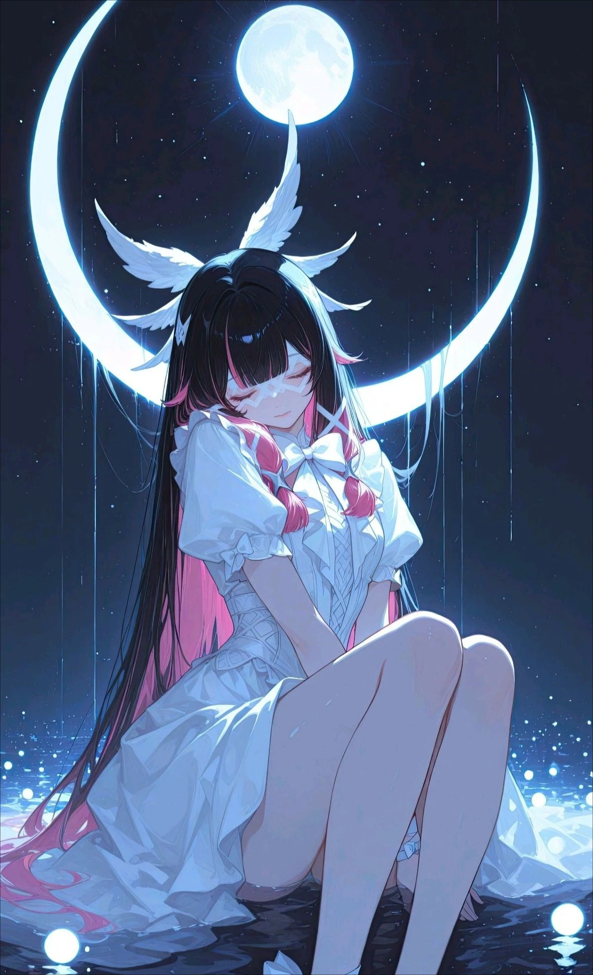 

Moon Long Hair Girl Cartoon 500/1000/1200/2000 PCS Jigsaw Puzzles Family Activity Games for Gameroom Bedroom Gifts Home Decor