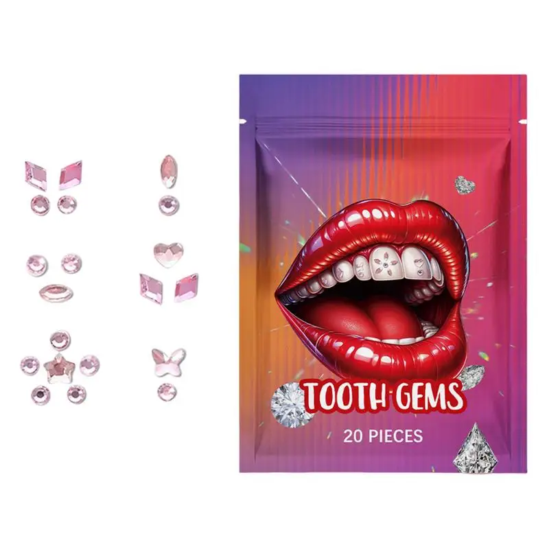 

Tooth Gem Kit Tooth Crystals Jewelry Sparkle Gemstone Stickers Teeth Portable Multifunctional Decorative Teeth Sticker